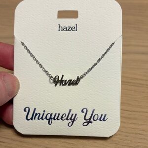 Hazel Silver Name Necklace